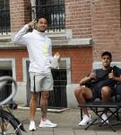 Amsterdam 5 juni 2021
Justin Kluivert met vrienden op straat in Amsterdam zuid