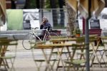 Amsterdam 20 mei 2021
Michiel Romeijn/ Michiel Romeyn  op zijn fiets in Amsterdam zuid