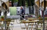 Amsterdam 20 mei 2021
Michiel Romeijn/ Michiel Romeyn  op zijn fiets in Amsterdam zuid
