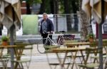 Amsterdam 20 mei 2021
Michiel Romeijn/ Michiel Romeyn  op zijn fiets in Amsterdam zuid