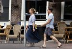 Amsterdam 17 juni 2021
Twan Huys met zijn vrouw in het centrum van Amsterdam