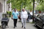 Amsterdam 29 mei 2021
Wolter Kroes en kennis Richard lopend door Amsterdam zuid.