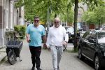 Amsterdam 29 mei 2021
Wolter Kroes en kennis Richard lopend door Amsterdam zuid.
