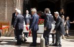 Laren 2 juni 2022
Begrafenis / dienst van Willibrord Frequin in de Sint Jansbasiliek in Laren . oa Aad Ouborg Louis Frequin en Guido Maas droegen de kist