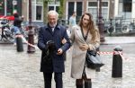 Amsterdam 8 juni 2022
Koningin Maxima bezoekt het Majoor Bosshardt huis op de wallen. Henk de Vries met zijn dochter
