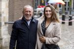Amsterdam 8 juni 2022
Koningin Maxima bezoekt het Majoor Bosshardt huis op de wallen. Henk de Vries met zijn dochter
