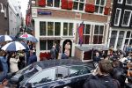 Amsterdam 8 juni 2022
Koningin Maxima bezoekt het Majoor Bosshardt huis op de wallen.