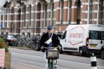 Amsterdam 27 mei 2022
Marc-Marie Huijbregtss op de fiets in Amsterdam zuid