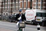 Amsterdam 27 mei 2022
Marc-Marie Huijbregtss op de fiets in Amsterdam zuid