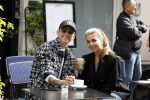 Amsterdam 30 mei 2022
Mart Hoogkamer met zijn vriendin Jennifer v Ooijen op terras op de pc hooftstraat