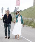 Zandvoort 31 mei 2022
Presentatie boek waar Matthijs v Nieuwkerk de mooiste verhalen voor uitgekozen heeft. 
Matthijs v Nieuwkerk met zijn vriendin Martha Riemsma