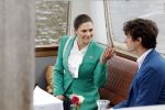 Amsterdam 7 juni 2022
Prinses Victoria van Zweden op bezoek in Amsterdam . Ze maakt een boot tocht over de grachten.