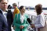Amsterdam 7 juni 2022
Prinses Victoria van Zweden op bezoek in Amsterdam . Ze maakt een boot tocht over de grachten.