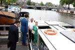 Amsterdam 7 juni 2022
Prinses Victoria van Zweden op bezoek in Amsterdam . Ze maakt een boot tocht over de grachten.