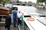 Amsterdam 7 juni 2022
Prinses Victoria van Zweden op bezoek in Amsterdam . Ze maakt een boot tocht over de grachten.
