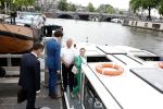 Amsterdam 7 juni 2022
Prinses Victoria van Zweden op bezoek in Amsterdam . Ze maakt een boot tocht over de grachten.