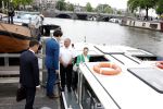 Amsterdam 7 juni 2022
Prinses Victoria van Zweden op bezoek in Amsterdam . Ze maakt een boot tocht over de grachten.