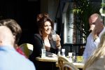 Amsterdam 14 mei 2022
Rachel Hazes en Big Willem v Boxtel op terras bij de joffers