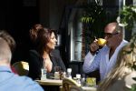 Amsterdam 14 mei 2022
Rachel Hazes en Big Willem v Boxtel op terras bij de joffers