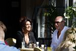 Amsterdam 14 mei 2022
Rachel Hazes en Big Willem v Boxtel op terras bij de joffers