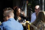 Amsterdam 14 mei 2022
Rachel Hazes en Big Willem v Boxtel op terras bij de joffers
