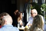 Amsterdam 14 mei 2022
Rachel Hazes en Big Willem v Boxtel op terras bij de joffers