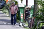 Amsterdam, 18 Mei 2023
Hans v d Togt wandelend met zijn hondje door Amsterdam