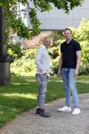 Amersfoort 19 mei 2023
Jeroen Jansema en Robin samen in een park in Amersfoort . Ze hebben elkaar leren kennen via het programma Liefde op het eerste gezicht . Jeroen had ook al meegedaan aan MAFS Married at First Sight
