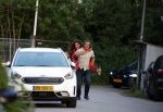 Durgerdam 26 mei 2023
Katja Schuurman en Niek Schrijvershof  gaan eenhapje eten bij restaurant Mark in Durgerdam. Daarna genieten ze van de zonsondergang.