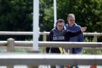 Alkmaar eo 17 mei 2023
Marco Borsato krijgt uitleg over dressuur van een instructeur op een manege