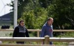 Alkmaar eo 17 mei 2023
Marco Borsato krijgt uitleg over dressuur van een instructeur op een manege