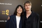 Amsterdam 22 mei 2023
Uitreiking Buma awards in Tuschinski Amsterdam.
Meau Hewitt met haar partner Jesper de Jonge