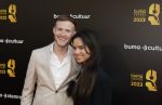 Amsterdam 22 mei 2023
Uitreiking Buma awards in Tuschinski Amsterdam.
Paul Sinha met zijn partner