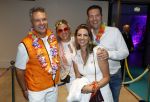 Amsterdam 25 mei 2024
Feestje na concert van de Toppers in de Johan Cruijff Arena. Bas Wolleswinkel  met vriendin en vrienden