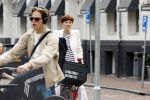 Amsterdam 17 mei 2024
Chazia Mourali op de fiets in Amsterdam zuid.