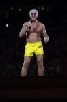 Amsterdam 25 mei 2024
Dries Roelvink treedt op in een gele zwembroek tijdens het toppers concert in de Johan Cruijff arena