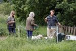 Blaricum 25 mei 2024
Linda de Mol en haar vriend Jeroen Rietbergen gaan met hun twee labradors wandelen op de hei bij Blaricum .