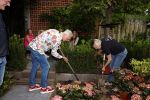 Noordwijk 24 mei 2024
Erica Meiland en Martien Meiland planten bijzondere hortensiaâ€™s in de tuin van hun Boutique Pension Code RosÃ©.