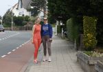 Noordwijk 23 mei 2024
Maxime Meiland en haar zus Montana Meiland zijn na het sporten nog even een kopje koffie gaan drinken bij hun ouders Martien en Erica meiland.