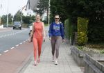 Noordwijk 23 mei 2024
Maxime Meiland en haar zus Montana Meiland zijn na het sporten nog even een kopje koffie gaan drinken bij hun ouders Martien en Erica meiland.