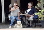 Amsterdam 15 mei 2024
Rijk de Gooijer met zijn hond en kennis op terras in Amsterdam zuid.