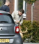 Wilnis 20 en 21 mei 2025
Andre Hazes bij zijn huis met zijn hond .