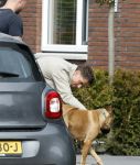 Wilnis 20 en 21 mei 2025
Andre Hazes bij zijn huis met zijn hond .