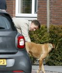 Wilnis 20 en 21 mei 2025
Andre Hazes bij zijn huis met zijn hond .
