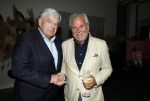 Renkum 21 april 2025
Ronnie Tober 80 jaar . Hij geeft feest in restaurant Campman in Renkum . Zijn partner Jan Jochems is natuurlijk aanwezig .  Bram Brinkman met Jan v Zanen