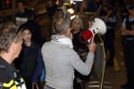 Amsterdam 12 mei 2025
Koning Willem-Alexander en koningin Maxima bij het galadiner van het Corps Diplomatique 2025 in het Koninklijk Paleis op de Dam in Amsterdam Demonstranten voor free palestina
