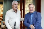 Den Haag 23 april 2025
Boekpresentatie Hugo Borst bij Paagman . Matthijs v Nieuwkerk  interviewde Hugo. Dick Advocaat en Cor Pot