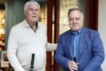 Den Haag 23 april 2025
Boekpresentatie Hugo Borst bij Paagman . Matthijs v Nieuwkerk  interviewde Hugo. Dick Advocaat en Cor Pot