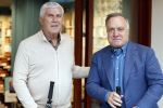 Den Haag 23 april 2025
Boekpresentatie Hugo Borst bij Paagman . Matthijs v Nieuwkerk  interviewde Hugo. Dick Advocaat en Cor Pot