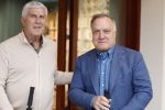 Den Haag 23 april 2025
Boekpresentatie Hugo Borst bij Paagman . Matthijs v Nieuwkerk  interviewde Hugo. Dick Advocaat en Cor Pot